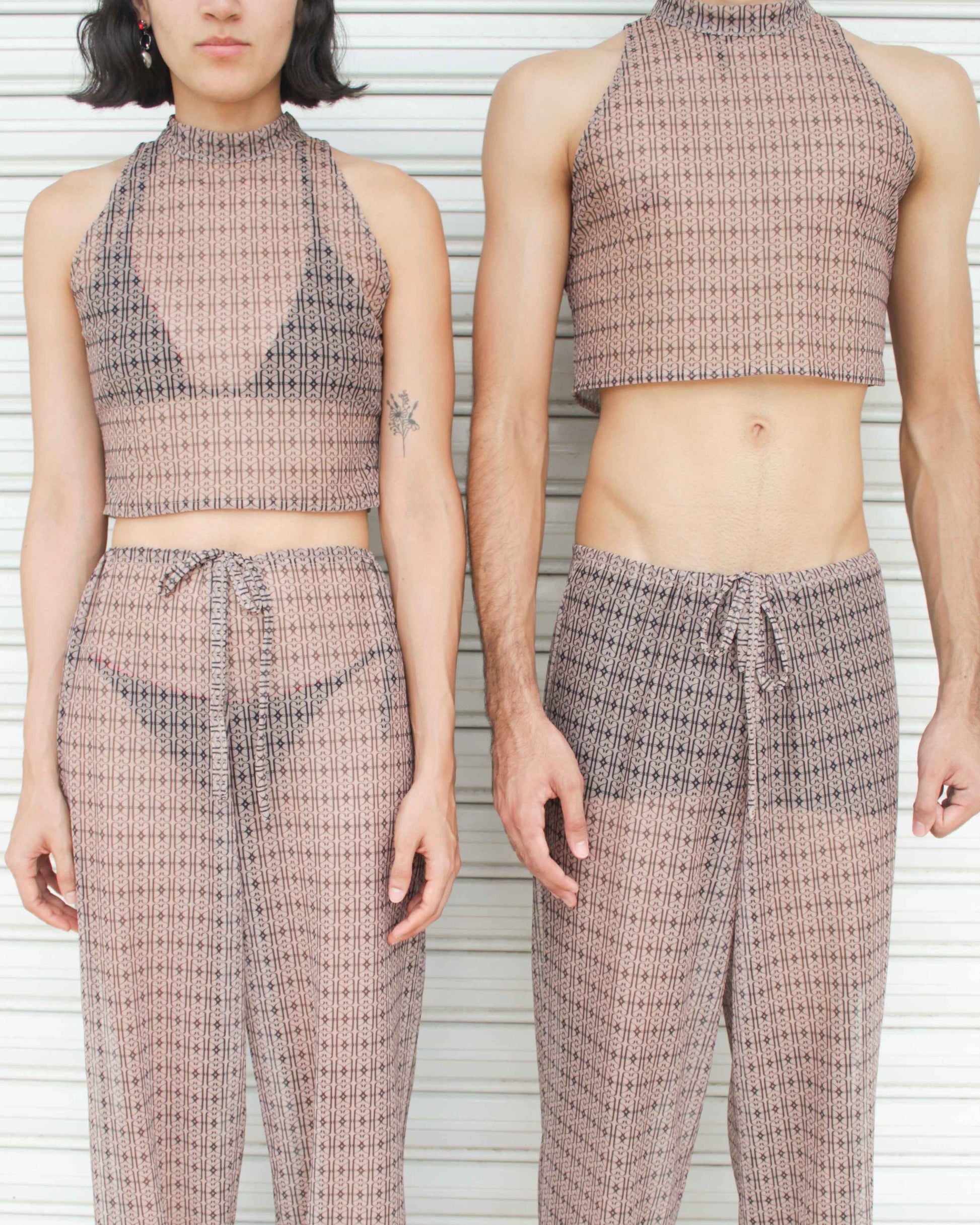 crop top de mesh hecho a mano por altrgo