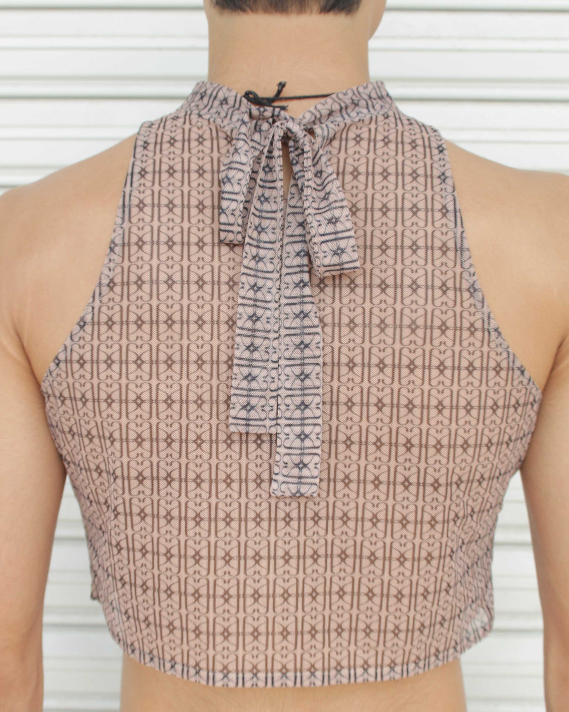 crop top de mesh hecho a mano por altrgo