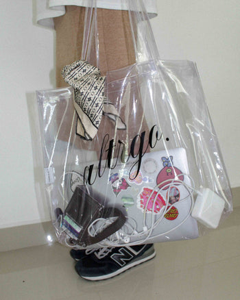 maxi tote bag de pvc hecha a mano por altrgo