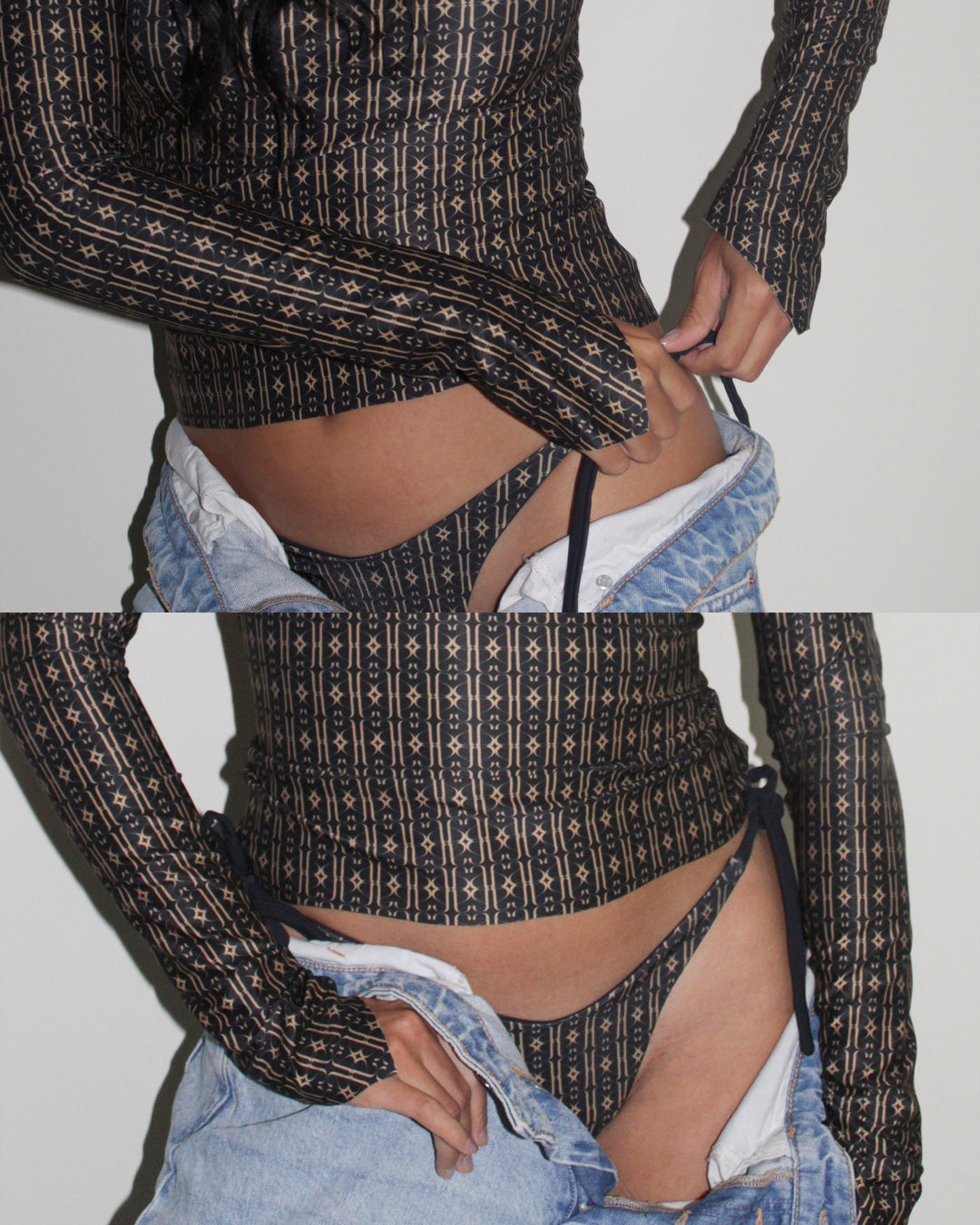 TOP MANGA LARGA SANTA