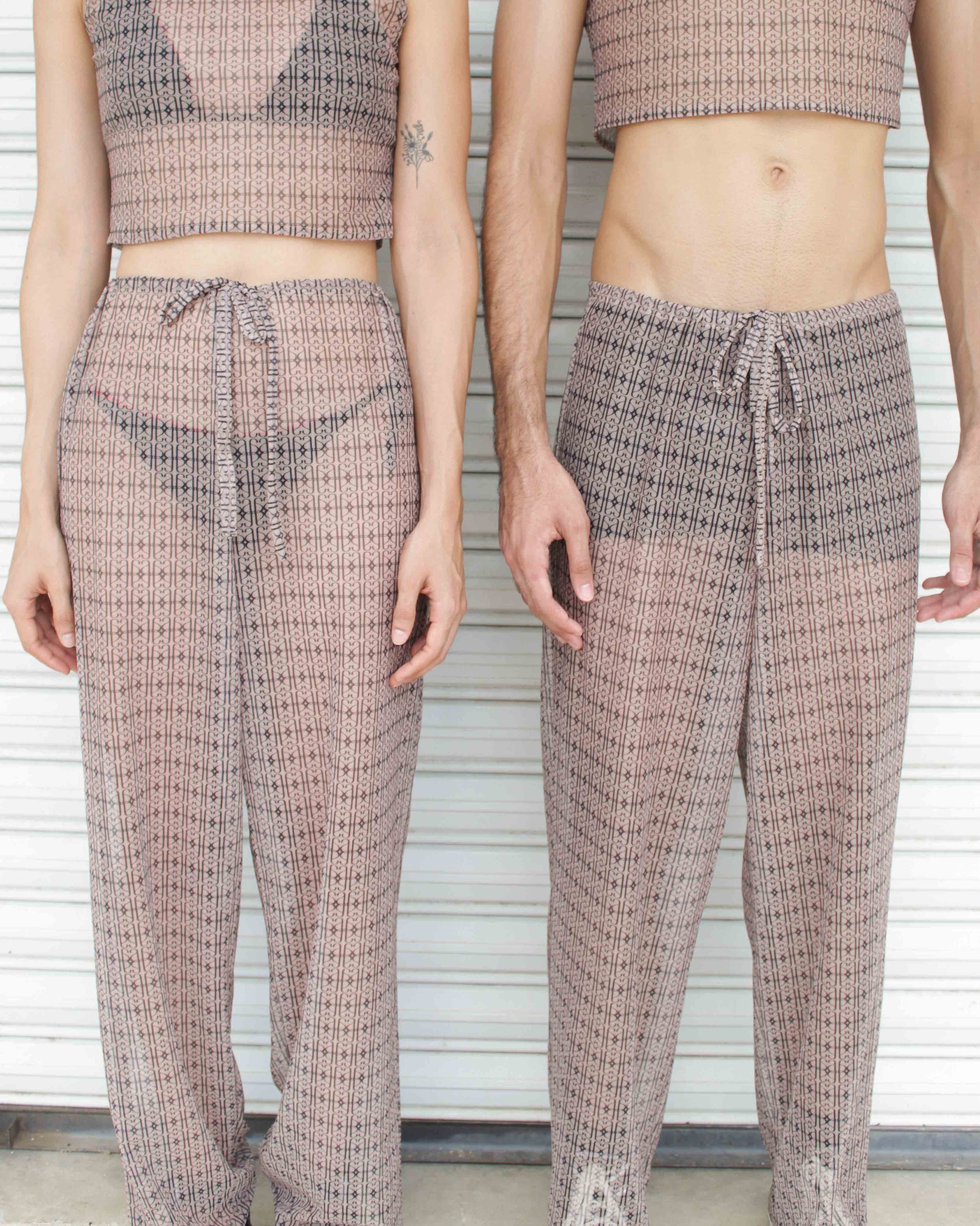 pantalón de mesh hecho a mano por altrgo