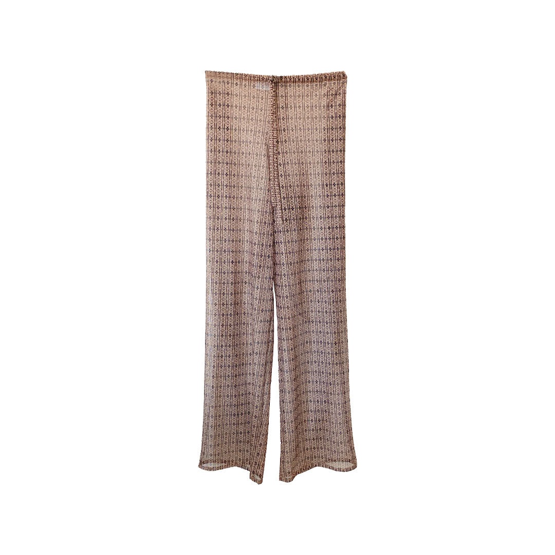 pantalón de mesh ancho hecho a mano por altrgo 